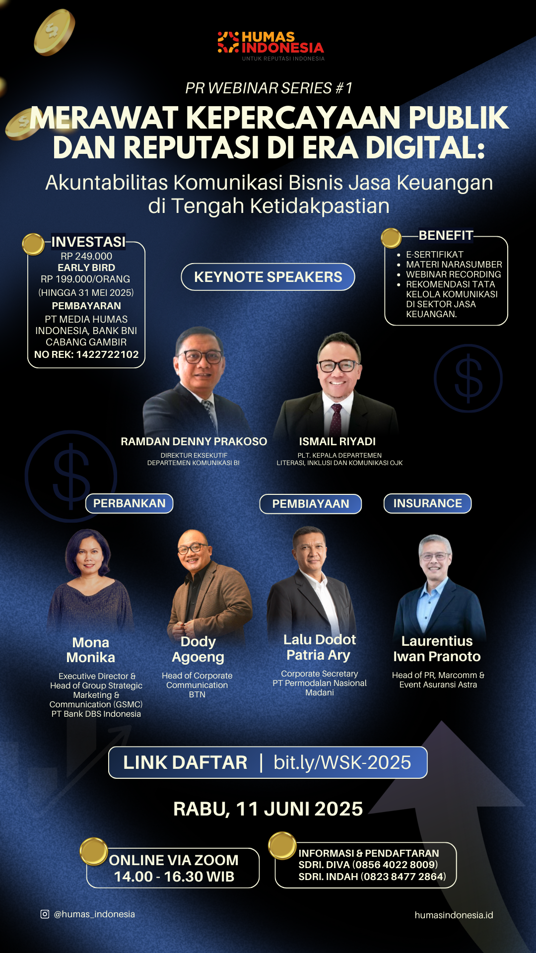PR Webinar Series #1 “Akuntabilitas Komunikasi Bisnis Jasa Keuangan di Tengah Ketidakpastian